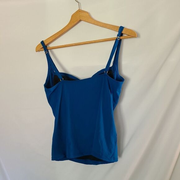 Bleu Rod Beattie Ruched Tankini Top sz 12 - Picture 2 of 5